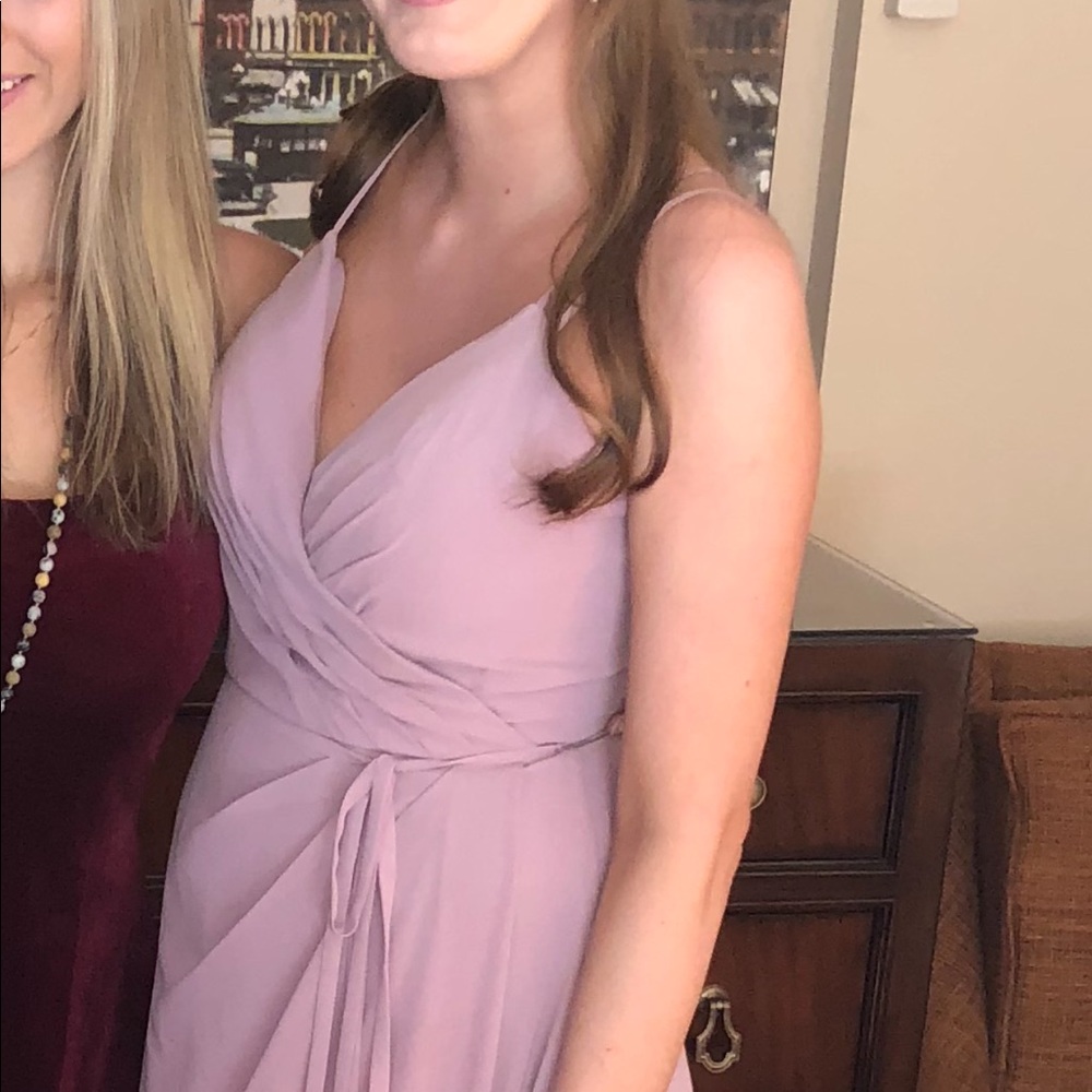 Mori Lee Bridesmaid Dress in Dessert Rose - Picture 5 of 6